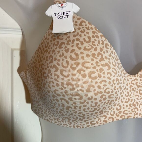 Hanes Cool Comfort Ultimate Bra Leopard Print 36B - Picture 5 of 14